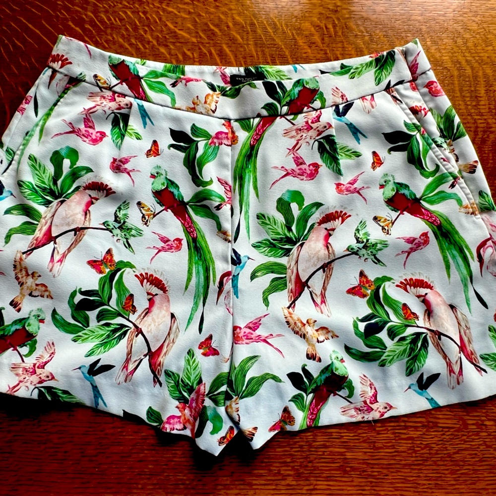 Ann Taylor Cockatoo Dress Shorts Like New size 12